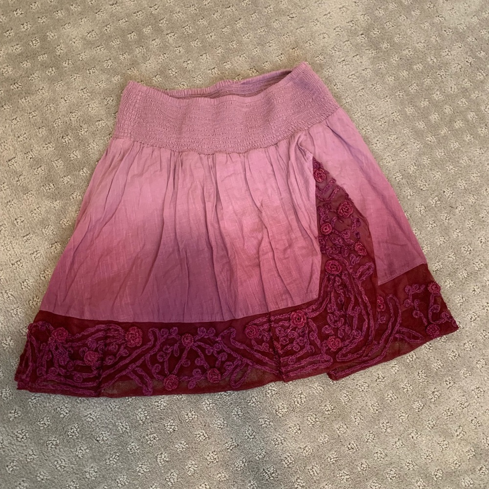 Ombré FREE PEOPLE flouncy skirt